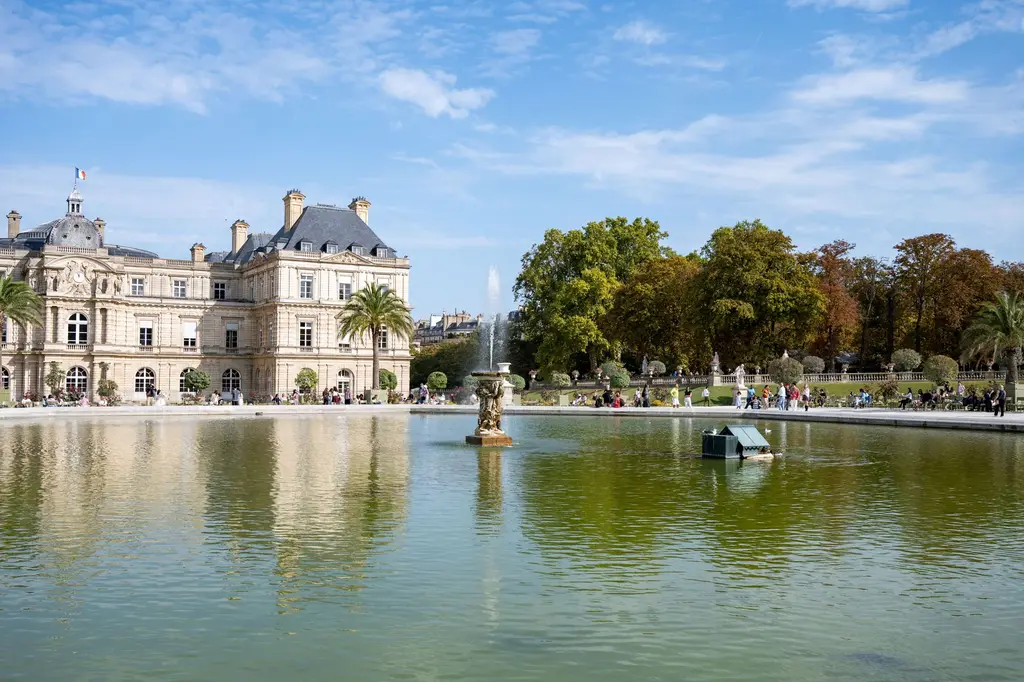 Le grand bassin du jardin du Luxembourg